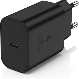 45w usb c cargador rapido negro