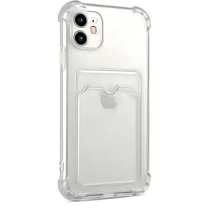 funda transparente con tarjetero