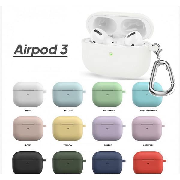 funda protectora silicona para airpods 3
